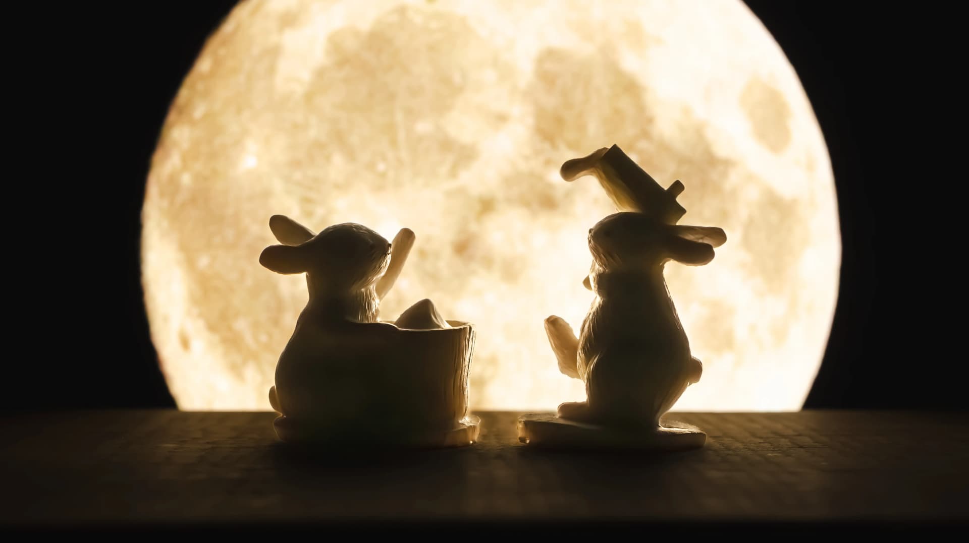 Tsukimi_Rabbits Moonwatching and celebrating