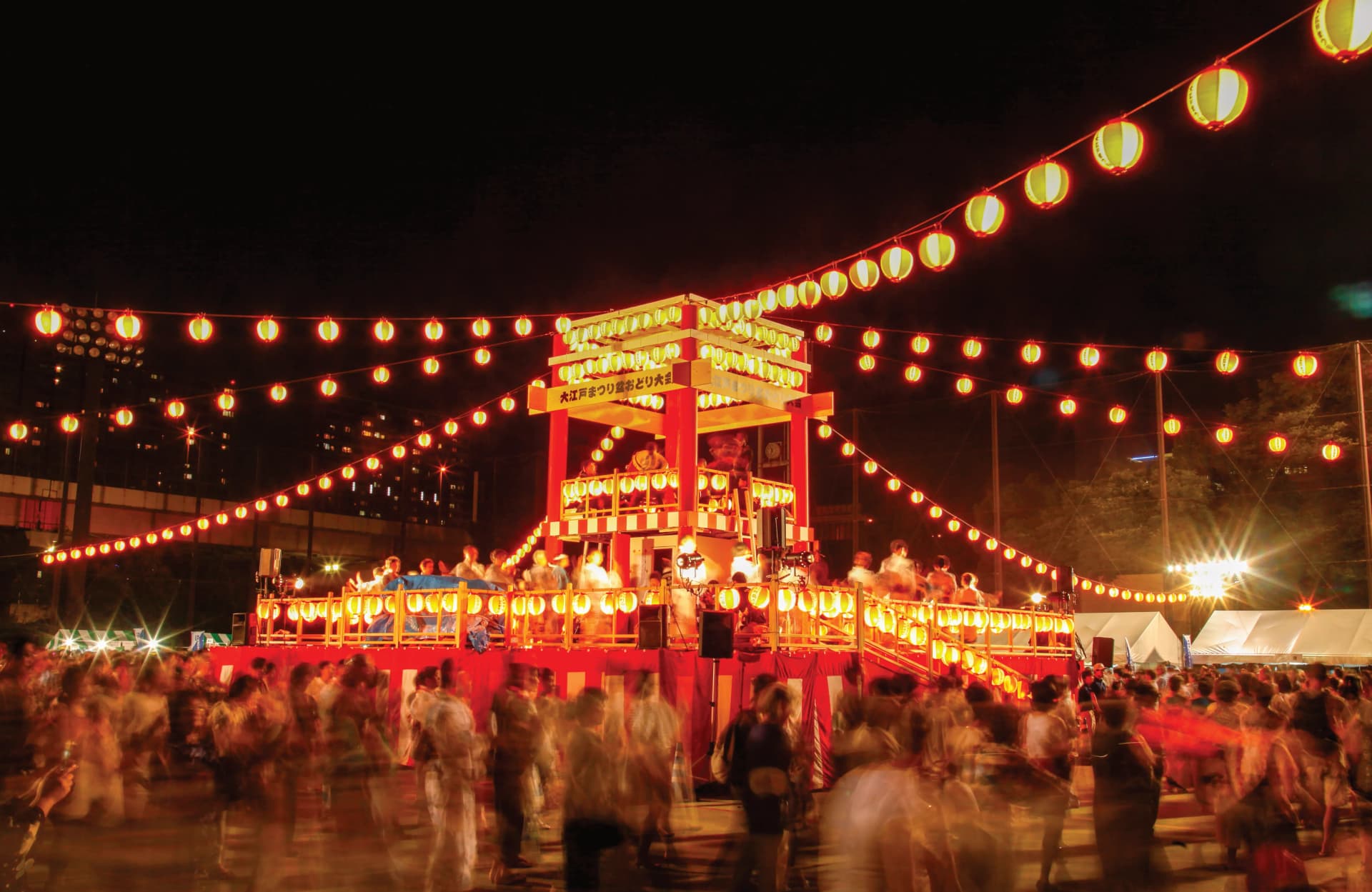 Obon festival lanterns