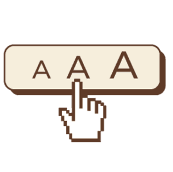 Font size options