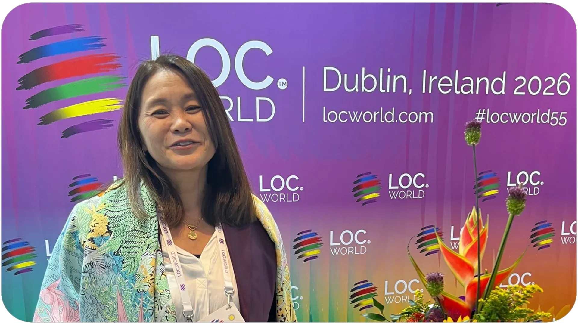 Kaori myatt attending Locworld55 as a sponsor
