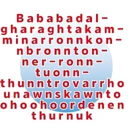 Nonsense words
